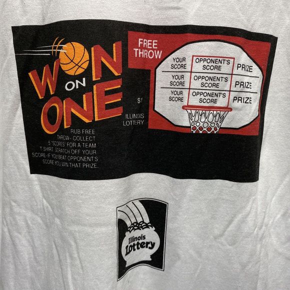 Chicago Bulls Lottery Taking The World By The Horns T Shirt Mens Size Large - Picture 6 of 7